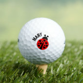 Balle de golf Red and Black Ladybug (T-shirt Insitu)