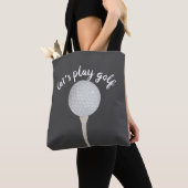 balle de golf sac gris et blanc mignon pour les go (De près)