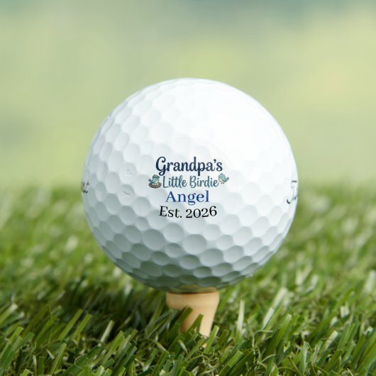 Balle de golf souvenir Bébé petit oiseau de grand- (T-shirt Insitu)