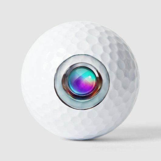 Balle de Golf - Style d'objectif d'appareil photo (Recto)