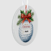 Balle de golf thème de Noël (devant)