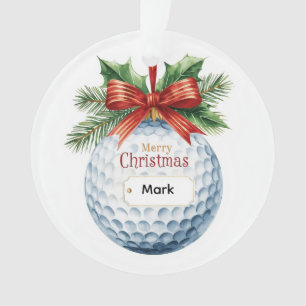 Balle de golf thème de Noël