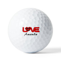 Balle de golf Unique Love pour les ligues de golf