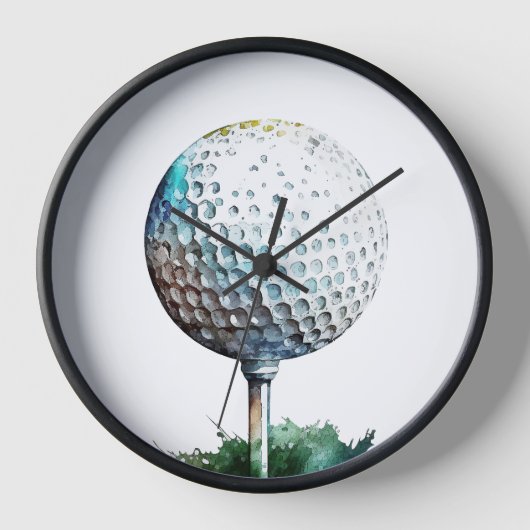 balle de golf Wall Horloge (Recto)