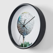 balle de golf Wall Horloge (Angle)