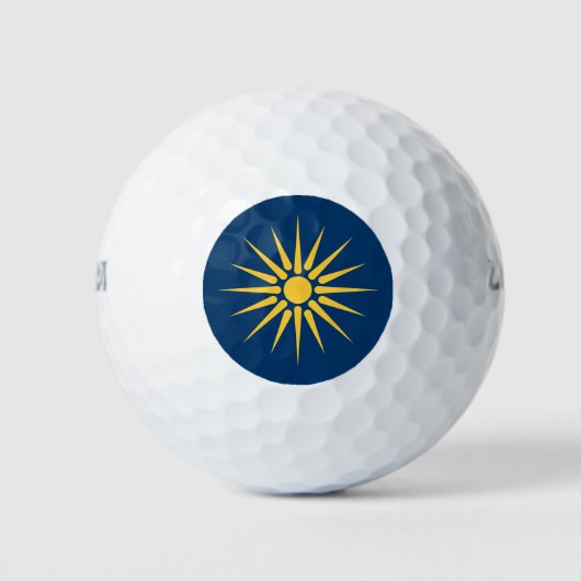 Balle de golf Wilson avec drapeau de Macédoine, Gr (Devant)