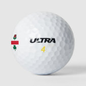 Balle de golf Wilson avec drapeau de Montréal, Can (Logo)