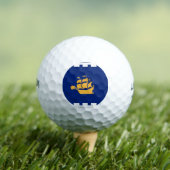 Balle de golf Wilson avec drapeau de Québec (T-shirt Insitu)