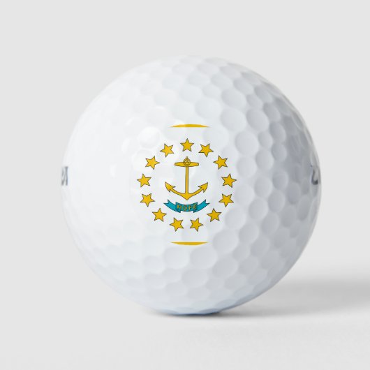Balle de golf Wilson avec drapeau de Rhode Island (Devant)
