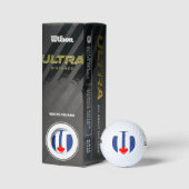Balle de golf Wilson avec drapeau de Toronto (Emballage)