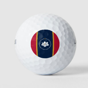 Balle de golf Wilson avec drapeau du Mississippi, 