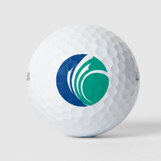 Balle de golf Wilson avec le drapeau d'Ottawa, Can (Devant)