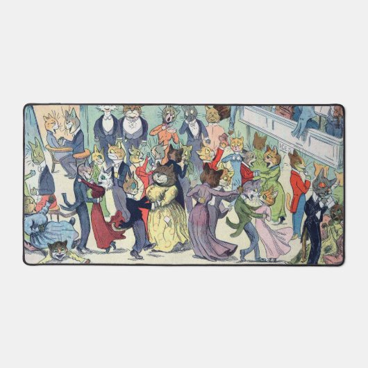 Balle de Noël à Catville, Louis Wain (Recto)