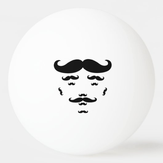 Balle De Ping Pong 100% Moustache (Dos)