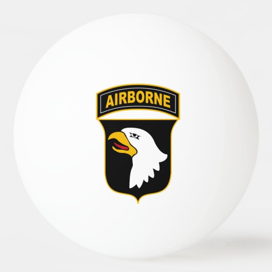 Balle De Ping Pong 101e division aéroportée Vétéran militaire (Devant)