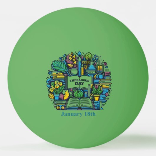 Balle De Ping Pong 18 janvier - Thesaurus Day (Devant)