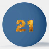 Balle De Ping Pong 21 21e anniversaire (Devant)