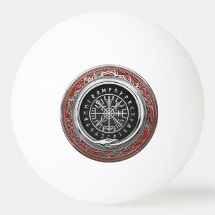 Balle De Ping Pong [310] Vegvisir - Viking Silver Magic Runic Compass