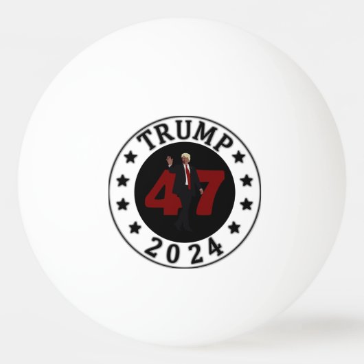 BALLE DE PING PONG 47 TRUMP 2024 (Devant)