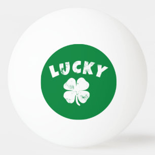 Balle De Ping Pong 4 Leaf Lucky Clover St. Patrick's Day