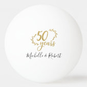 Balle De Ping Pong 50 ans mariage anniversaire cadeau parties scintil (Devant)