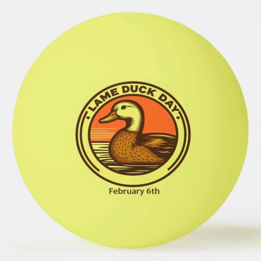 Balle De Ping Pong 6 févr. - Jour du canard (Devant)
