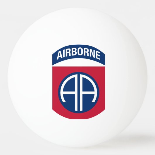 Balle De Ping Pong 82e division aéroportée Insignia (Devant)