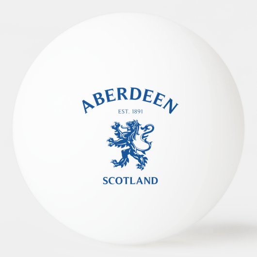 BALLE DE PING PONG ABERDEEN (Devant)