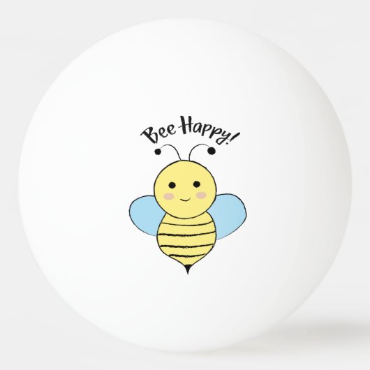 Balle De Ping Pong Abey Happy (Devant)