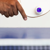Balle De Ping Pong abstrait dynamique 'Blue & Purple' (Paddle)