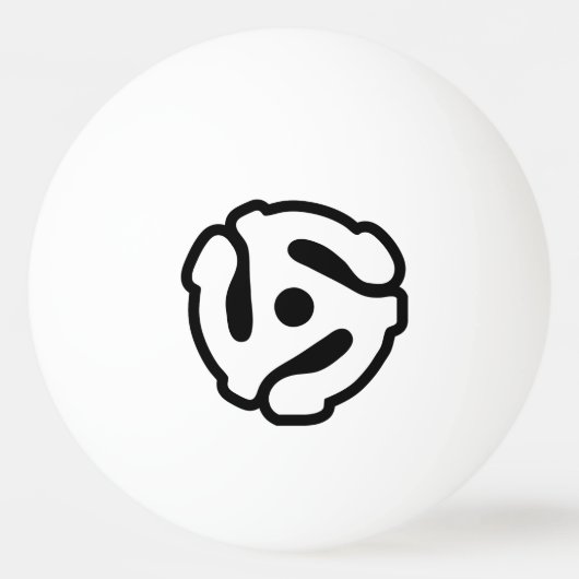 Balle De Ping Pong Adaptateur vinyle de 7 pouces 45 tr/min insérez l' (Devant)