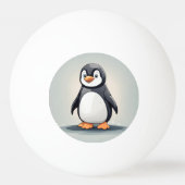 Balle De Ping Pong adorable petit pingouin (Devant)