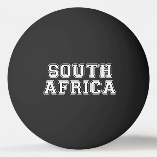 Balle De Ping Pong Afrique du Sud (Devant)