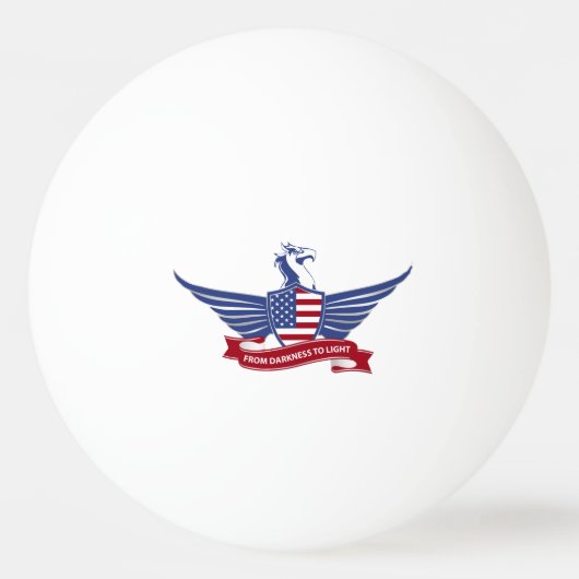 Balle De Ping Pong aigle américain (Devant)