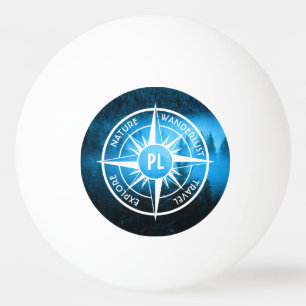 Balle De Ping Pong Aiguille de compas monogramme brouillard dans la f