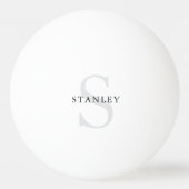 Balle De Ping Pong Ajouter Votre Logo Nom Monogramme Personnalisé (Dos)