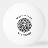 Balle De Ping Pong Ajoutez votre propre balayage QR de code rond Mini (Devant)
