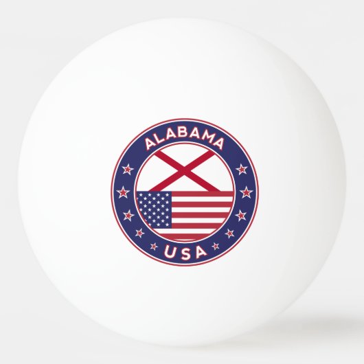 Balle De Ping Pong Alabama (Devant)