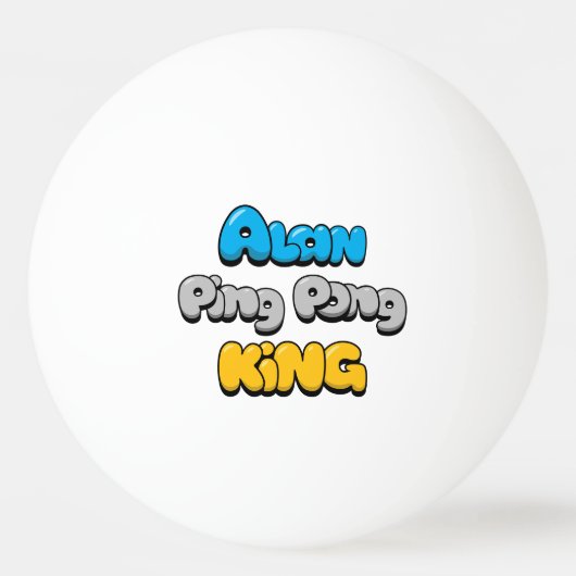 Balle De Ping Pong Alan Ping Pong King (Devant)