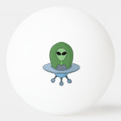 Balle De Ping Pong Alien dans son petit vaisseau spatial (Dos)