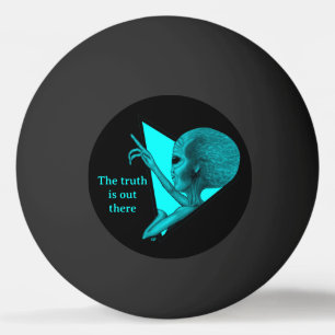 Balle De Ping Pong Alien gris, la vérité est là