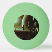Balle De Ping Pong ALIENS gris SF sur la planète Alien (1) (Dos)