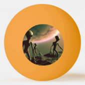 Balle De Ping Pong ALIENS gris SF sur la planète Alien (2) (Dos)