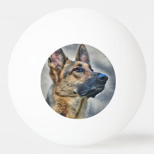 Balle De Ping Pong Allemand Shepherd Chien Golf Balls Golf Casquette
