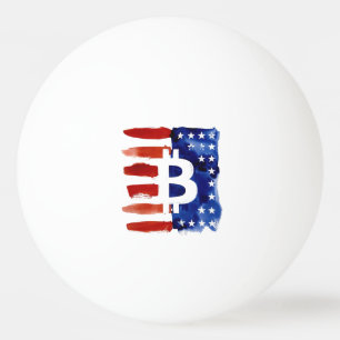 Balle De Ping Pong Amérique Bitcoin (Peinture No. 8)
