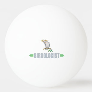 Balle De Ping Pong Amoureux drôle de la Perruche Cockatiel