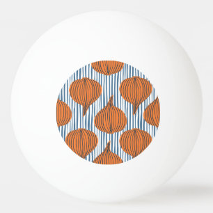 Balle De Ping Pong Ampoules d'oignon dessinées à la main, papier pein