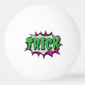 Balle De Ping Pong Amusant Halloween 'Trick' avec 'Zombie Eyeball' (Devant)