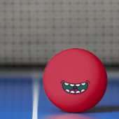 Balle De Ping Pong Amusant Monstre De La Bouche. (Filet)