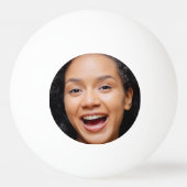 Balle De Ping Pong Amusants Visage Complet Fermer Selfie Photo (Dos)